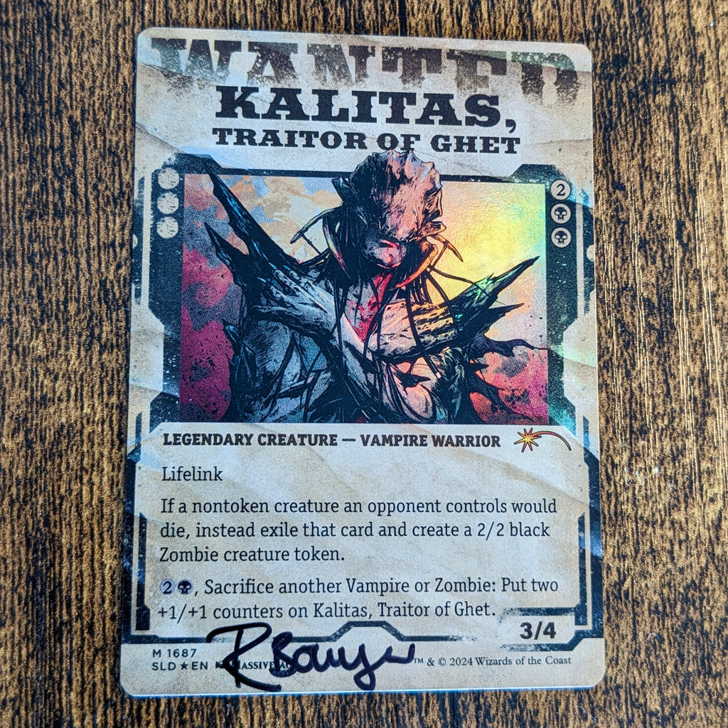 MTG - Kalitas, Traitor of Ghet Limited Edition Holographic