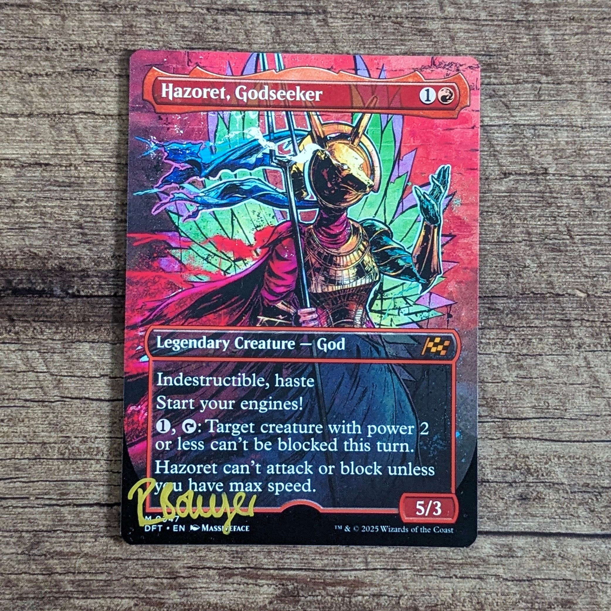 MTG - Hazoret, Godseeker Standard Edition Massiveface Art MTG - Hazoret, Godseeker Standard Edition Massiveface Art