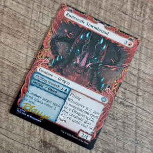 MTG - Runescale Stormbrood, Limited Edition Holographic