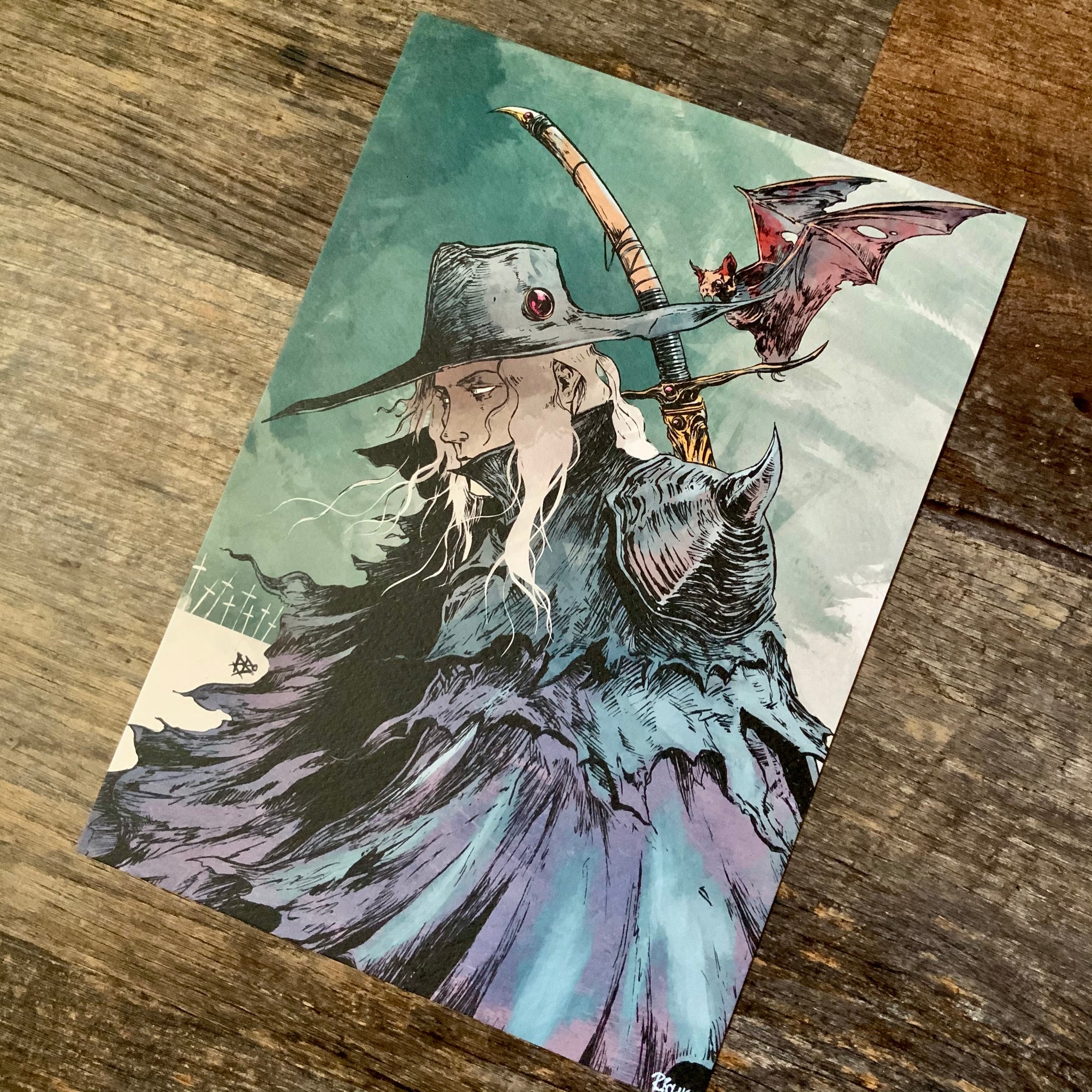 Elden Ring Ranni the Witch A4 Print Fan Art Watercolor 