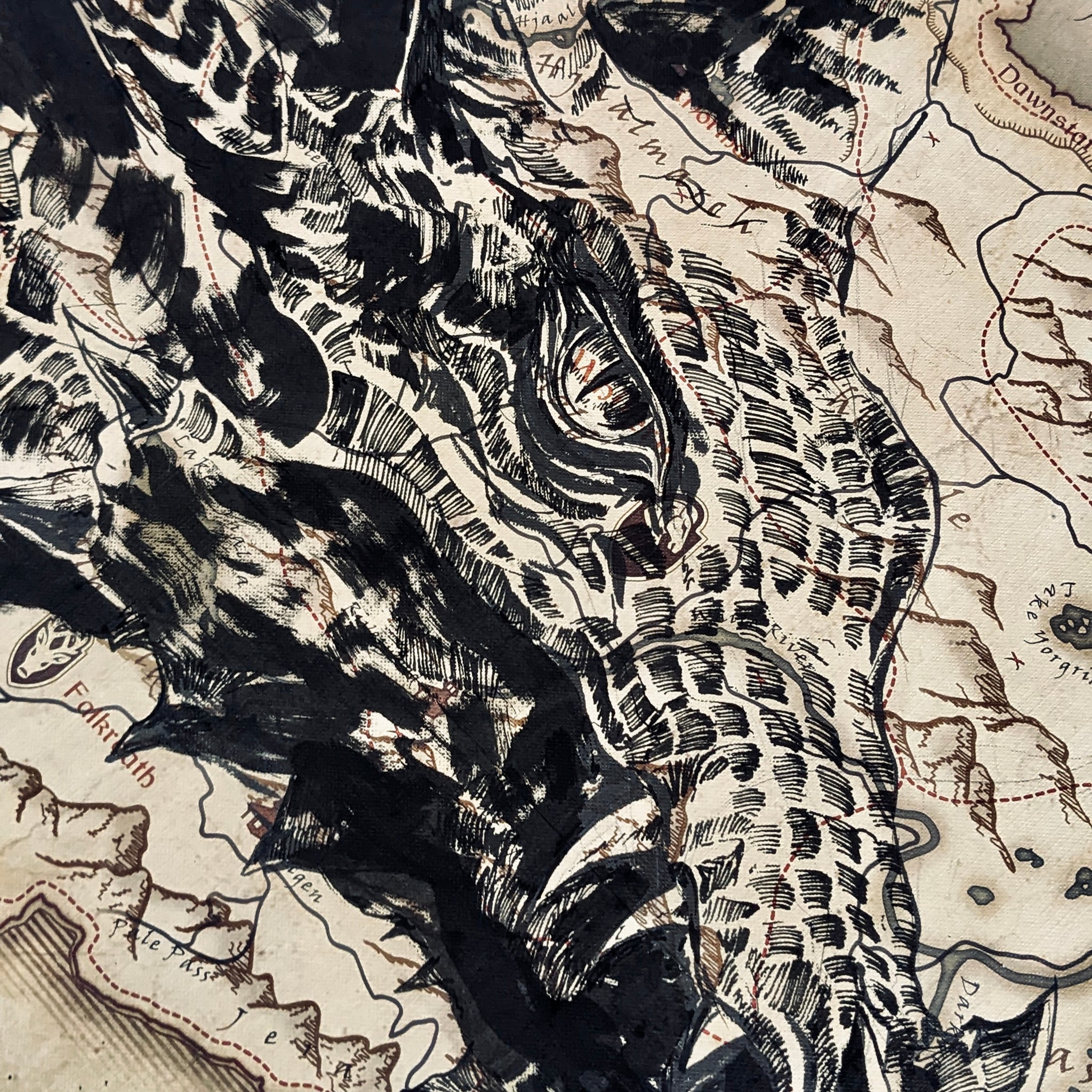 Original Piece - Skyrim Map
