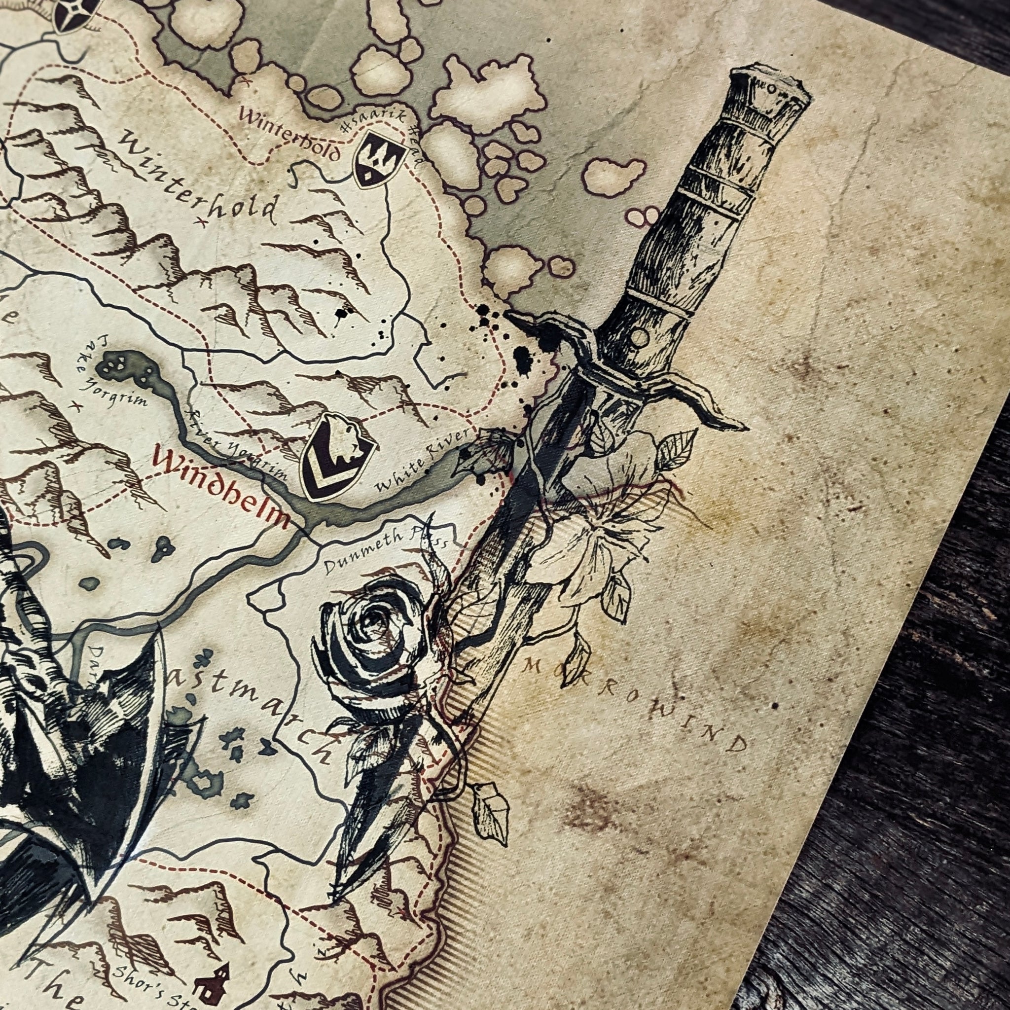Original Piece - Skyrim Map